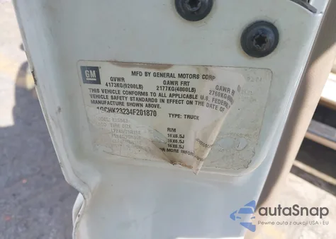 2004 Chevrolet Silverado 2500Hd Lt z USA, uszkodzony, nr VIN 1GCHK23234F201870